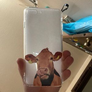 It’s from SHEIN, never been used. Cute cow and it is a clear phone case